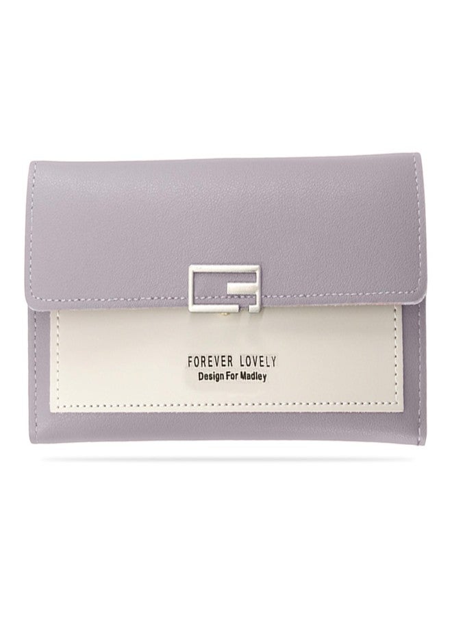Kraptick Women's Wallet -Stylish and Compact Purse Clutch Wallet for Women, Stylish Card Coin Holder, Debit Card Holder, Money Organizer and Travel Wallet for Women with 13 Slots (Purple) - Image 1